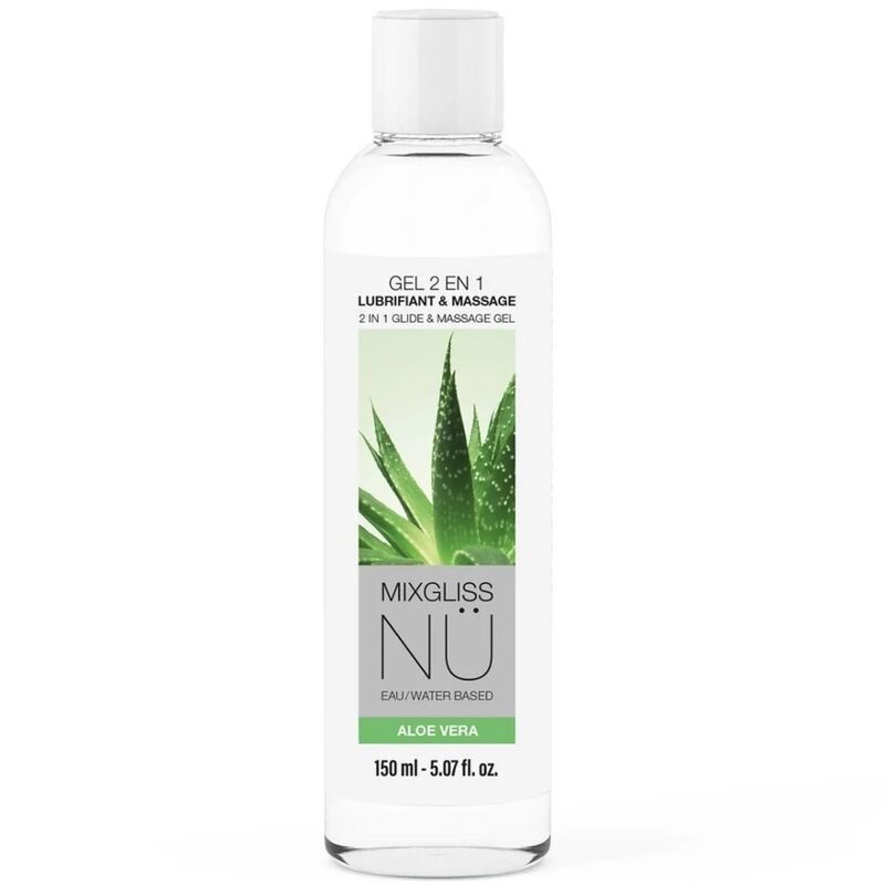 MIXGLISS - 2 IN 1 GEL LUBRIFICANTE E MASSAGGIANTE A BASE D'ACQUA NURU ALOE VERA 150 ML MIXGLISS