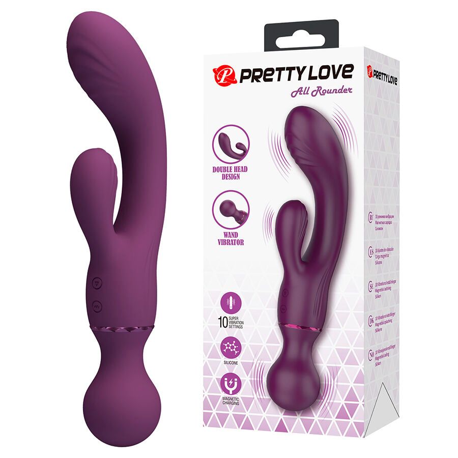 PRETTY LOVE - VIBRATORE PUNTO G VIOLA TUTTOFARE HIGH TECH