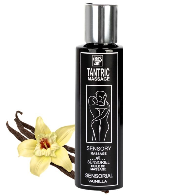 EROS-ART - OLIO DA MASSAGGIO TANTRICO NATURALE E VANIGLIA AFRODISIACA 100 ML EROS-ART