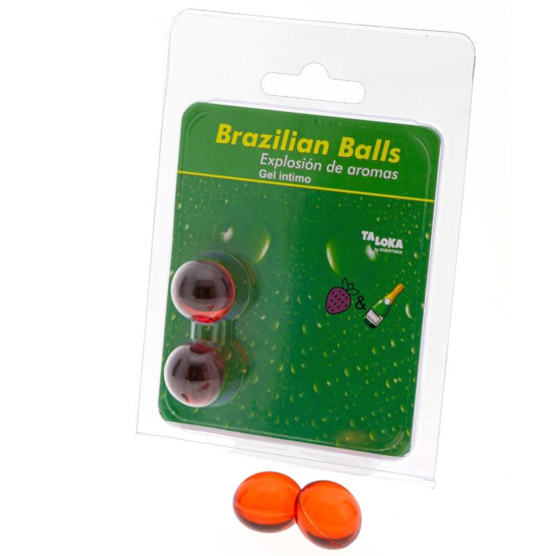TALOKA - 2 SFERE BRASILIANE GEL INTIMO FRAGOLE E CHAMPAGNE TALOKA
