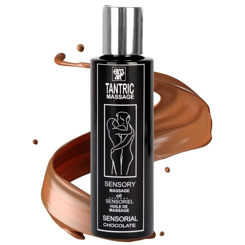 EROS-ART - OLIO DA MASSAGGIO TANTRICO NATURALE E AFRODISIACO AL CIOCCOLATO 100 ML EROS-ART