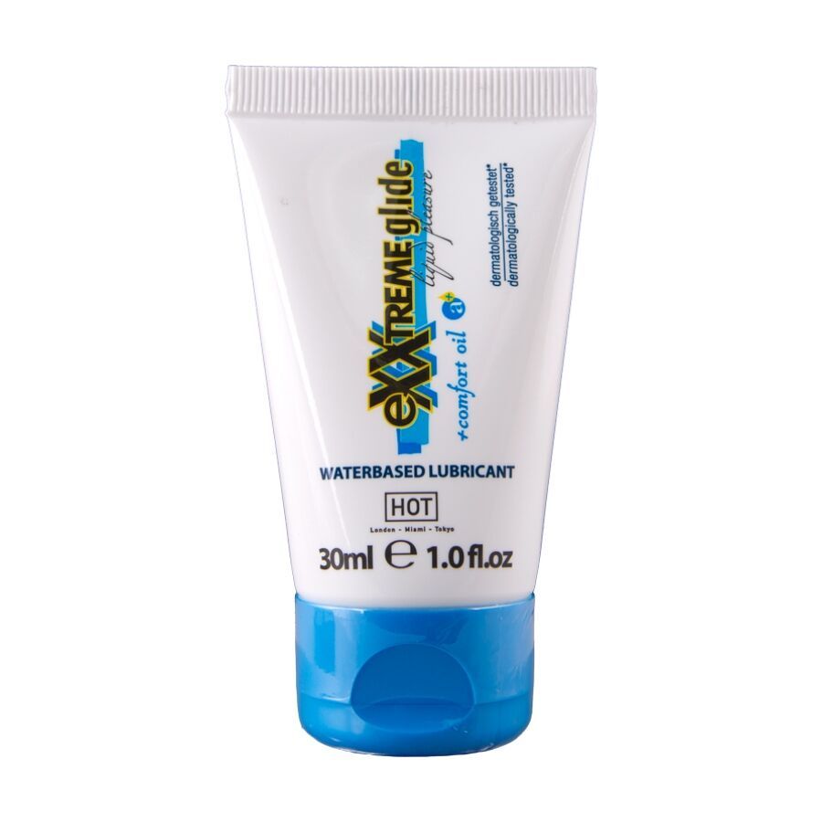 HOT - EXXTREME GLIDE LUBRIFICANTE A BASE D'ACQUA + OLIO COMFORT A+ 30 ML HOT