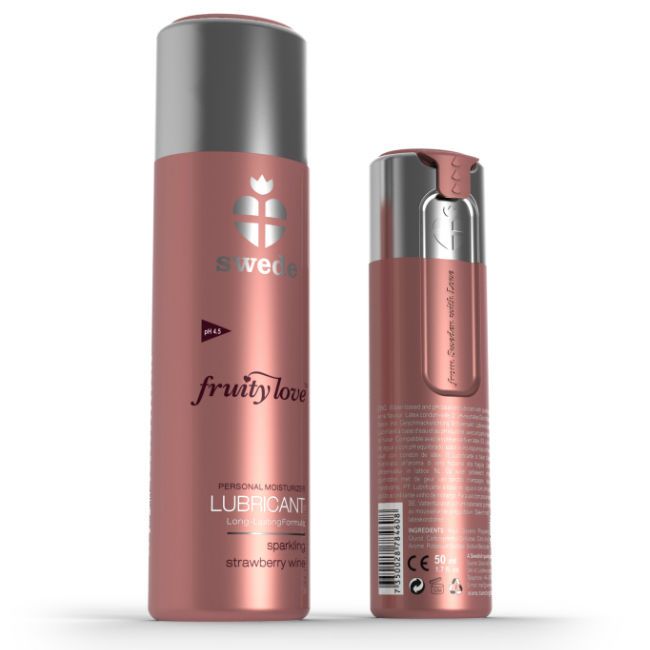 SWEDE - FRUITY LOVE LUBRIFICANTE FRAGOLA FRAGOLA VINO 50 ML SWEDE