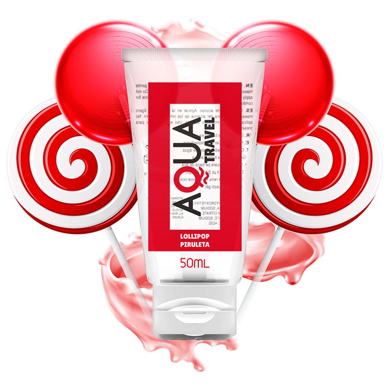 AQUA TRAVEL - LUBRIFICANTE A BASE ACQUOSA GUSTO LOLLIPOP - 50 ML AQUA TRAVEL