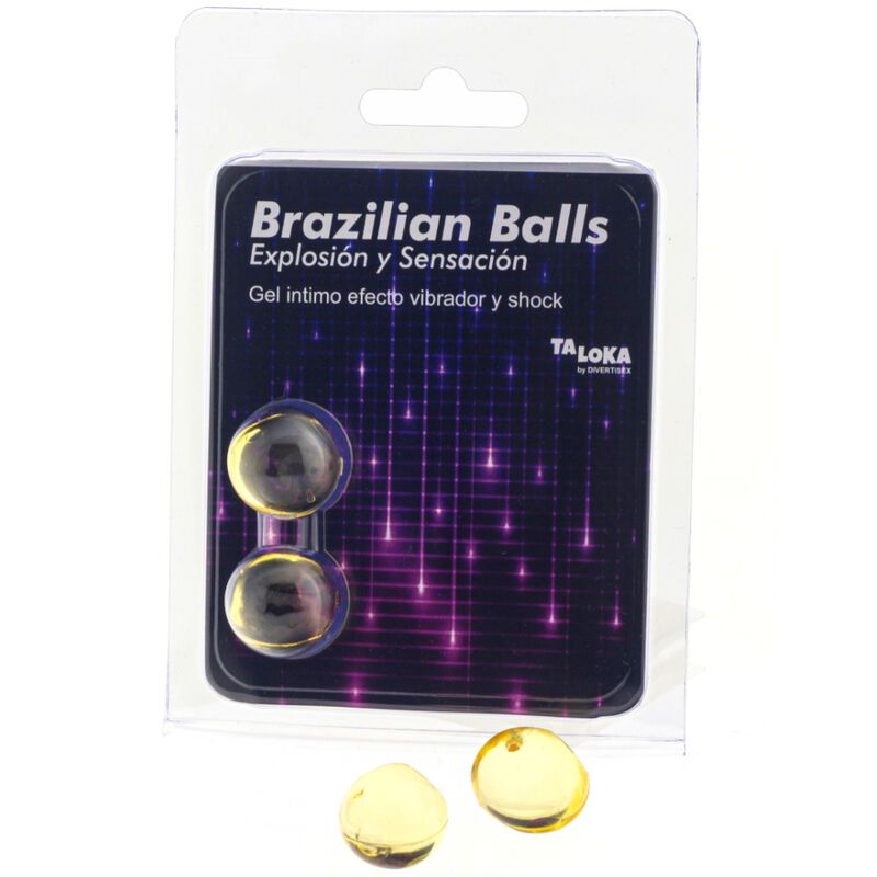 TALOKA - 2 SFERE BRASILIANE GEL EMOZIONANTE VIBRANTE ED EFFETTO SHOCK TALOKA