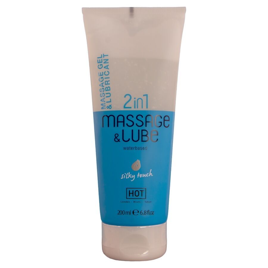 HOT - MASSAGE &amp; GLIDE GEL 2IN1 TOCCO SETOSO 200 ML HOT