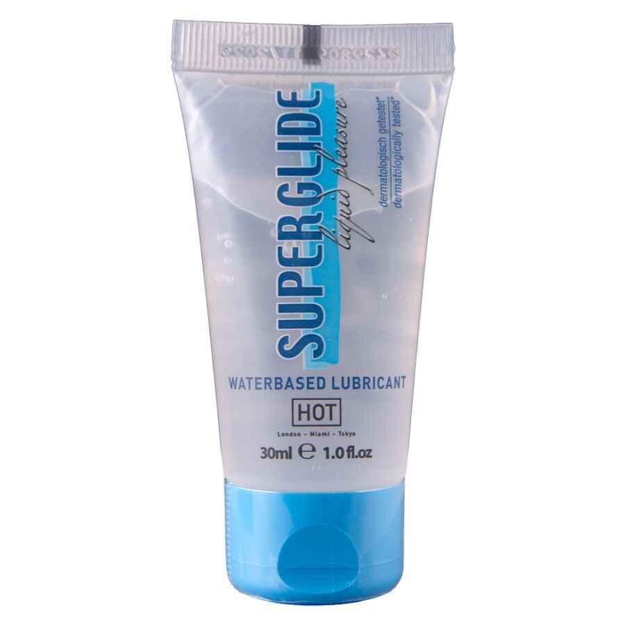 HOT - SUPERGLIDE LIQUID PLEASURE LUBRIFICANTE A BASE D'ACQUA 30 ML HOT