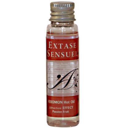 EXTASE SENSUAL - OLIO DA MASSAGGIO EFFETTO CALORE AI FEROMONI DEL FRUTTO DELLA PASSIONE DA VIAGGIO 35 ML EXTASE SENSUAL