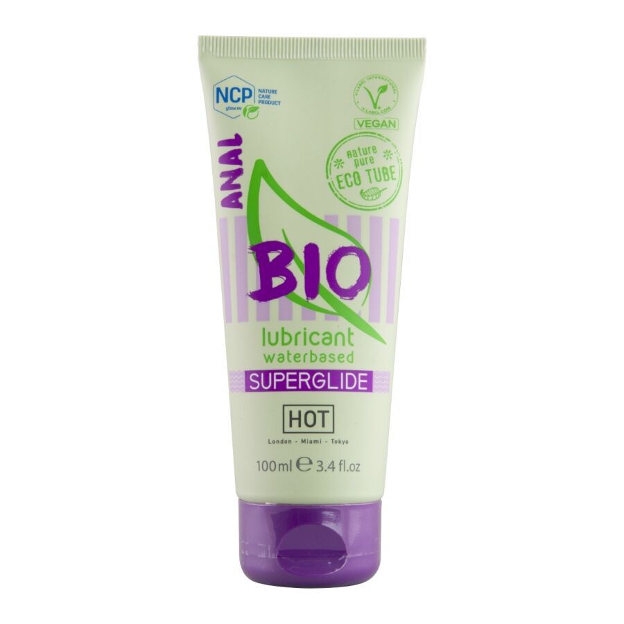 HOT - LUBRIFICANTE BIO A BASE D'ACQUA ANAL 100 ML HOT