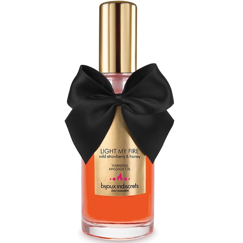 BIJOUX - OLIO DA MASSAGGIO EFFETTO CALDO AROMA FRAGOLA BIJOUX LOVE COSMETIQUES