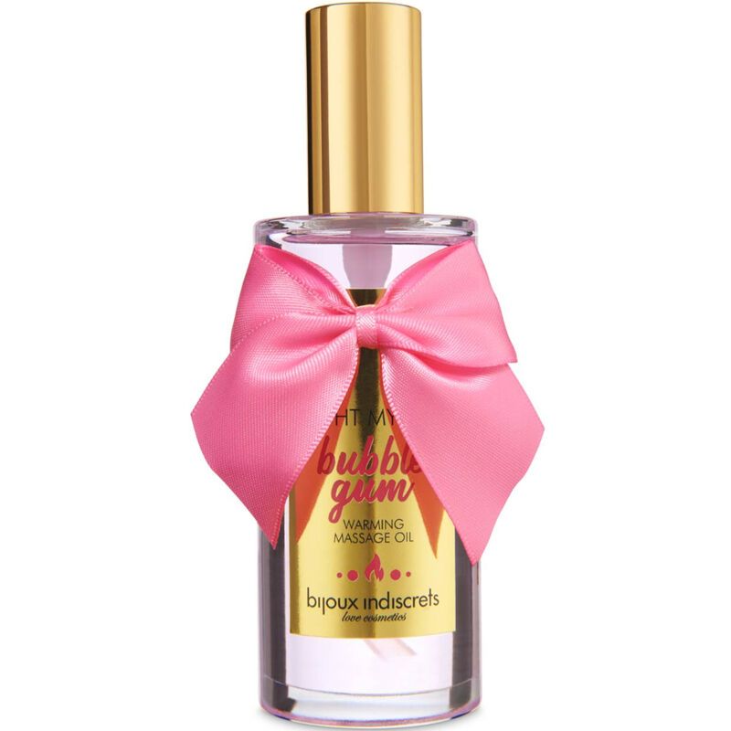 BIJOUX - INDISCRETS LIGHT MY FIRE OLIO DA MASSAGGIO EFFETTO CALORE GUSTO GOMMA BIJOUX LOVE COSMETIQUES