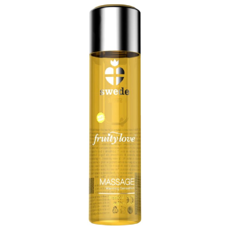 SWEDE - FRUITY LOVE OLIO DA MASSAGGIO EFFETTO RISCALDANTE FRUTTATO TROPICALE CON MIELE 120 ML. SWEDE