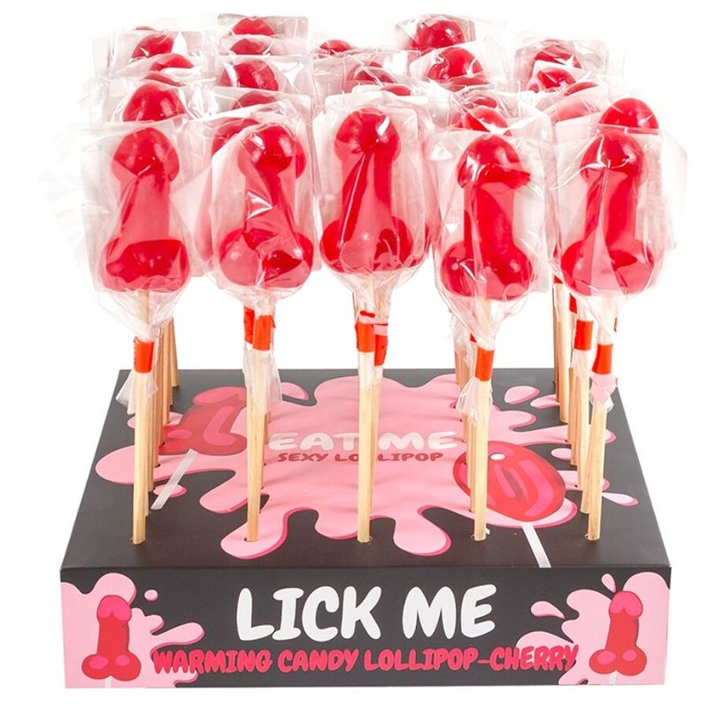 SECRETPLAY - LECCA-LECCA A FORMA DI PENE DI CARAMELLE ALLA CILIEGIA CON EFFETTO CALORE PICCANTE (40 UNITÀ) SECRETPLAY COSMETIC SECRETPLAY - LECCA-LECCA A FORMA DI PENE DI CARAMELLE ALLA CILIEGIA CON EFFETTO CALORE PICCANTE (40 UNITÀ) SECRETPLAY COSMETIC