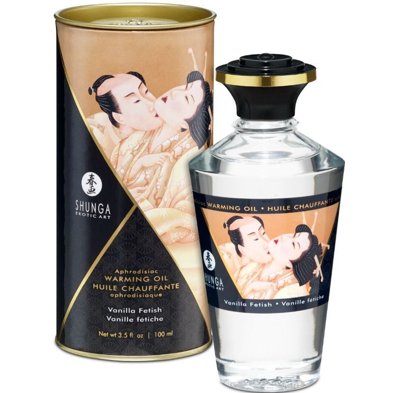 SHUNGA - OLIO DA MASSAGGIO EFFETTO CALDO AL GUSTO VANIGLIA FETISH 100 ML SHUNGA OILS