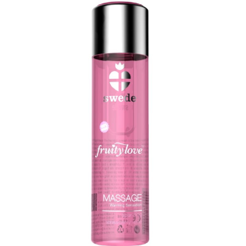 SWEDE - FRUITY LOVE EFFETTO RISCALDANTE OLIO DA MASSAGGIO VINO FRAGOLA FRAGOLA 120 ML SWEDE