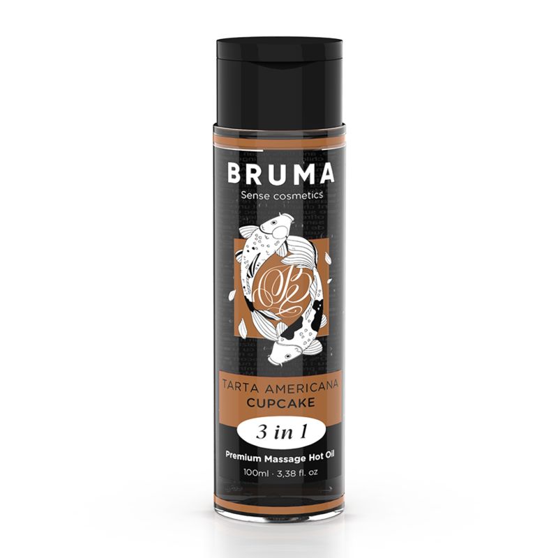 BRUMA - OLIO DA MASSAGGIO PREMIUM EFFETTO CALORE SAPORE CUPACKE 3 IN 1 - 100 ML BRUMA