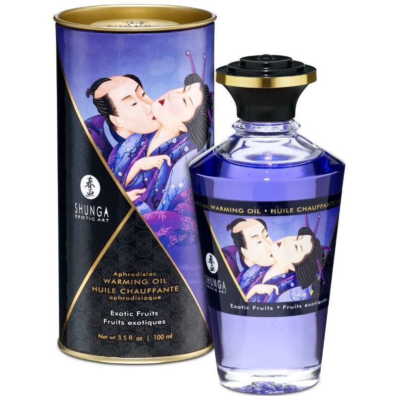 SHUNGA - OLIO DA MASSAGGIO EFFETTO CALORE SAPORE DI FRUTTA ESOTICA 100 ML SHUNGA OILS