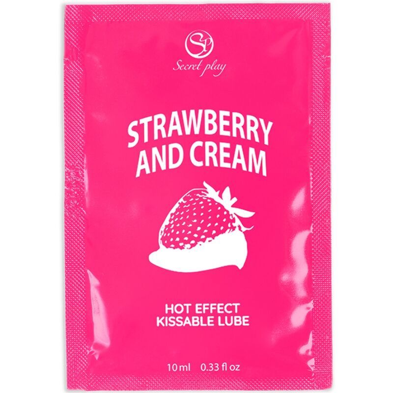SECRETPLAY - LUBRIFICANTE MONODOSE FRAGOLE E CREMA 10 ML SECRETPLAY COSMETIC