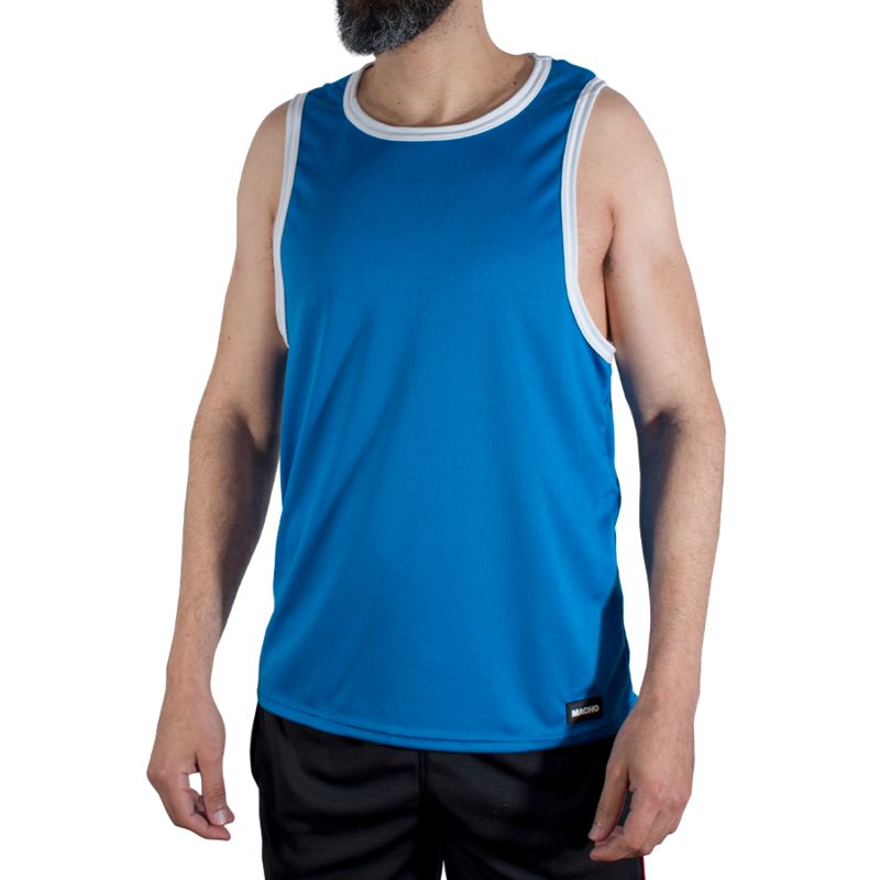 MACHO - CMV002 T-SHIRT BLU DA PALESTRA S/M MACHO UNDERWEAR