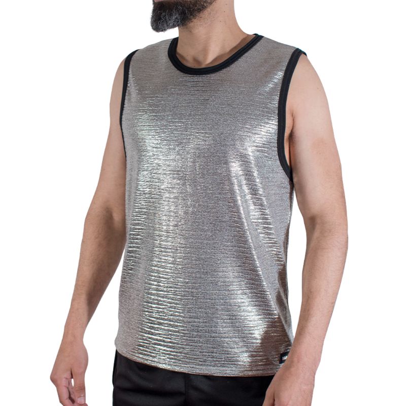 MACHO - T-SHIRT CON GLITTER FINI S/M MACHO UNDERWEAR