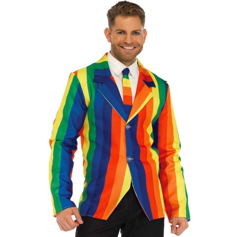 LEG AVENUE - BLAZER + CRAVATTA RAINBOW S LEG AVENUE COSTUMES