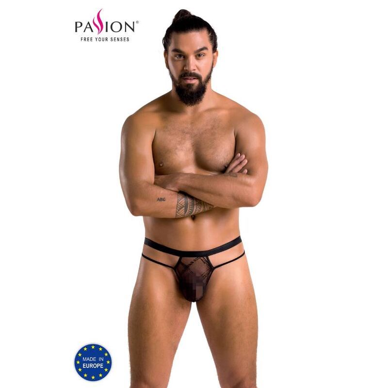 PASSION - 029 COLLIN PERIZOMA NERO S/M PASSION MEN