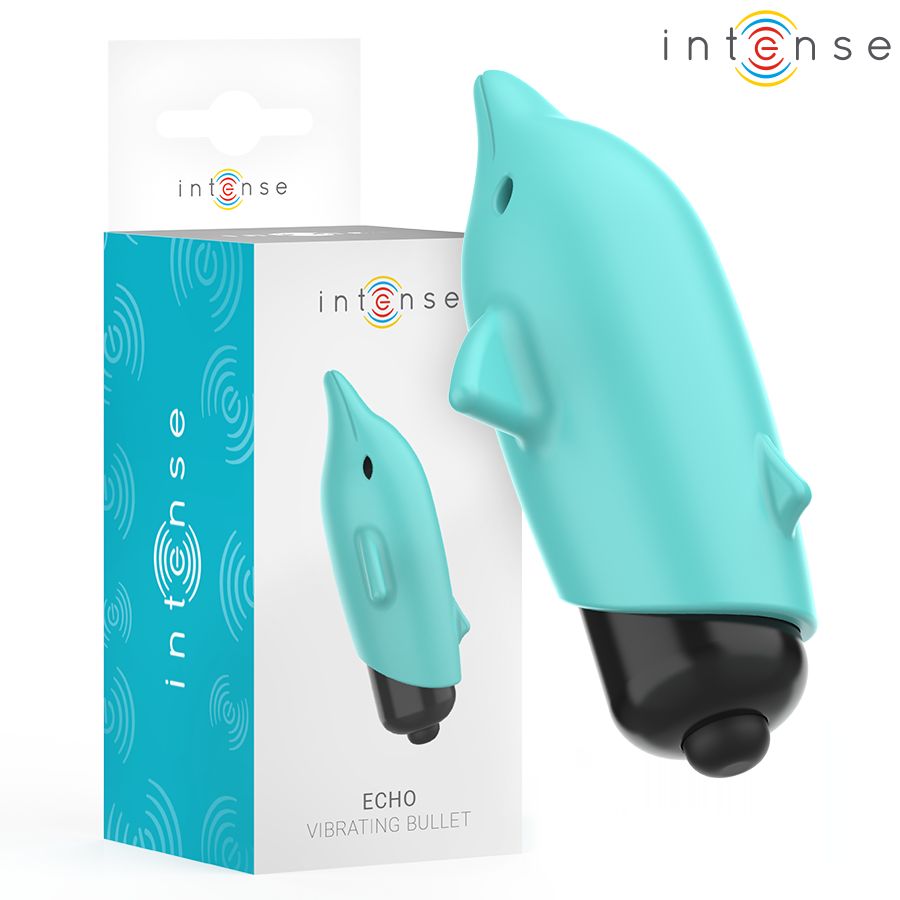 INTENSE - ECHO VIBRANTE BULLET DELFINO BLU 8 X 4,7 CM INTENSE FUN TOYS