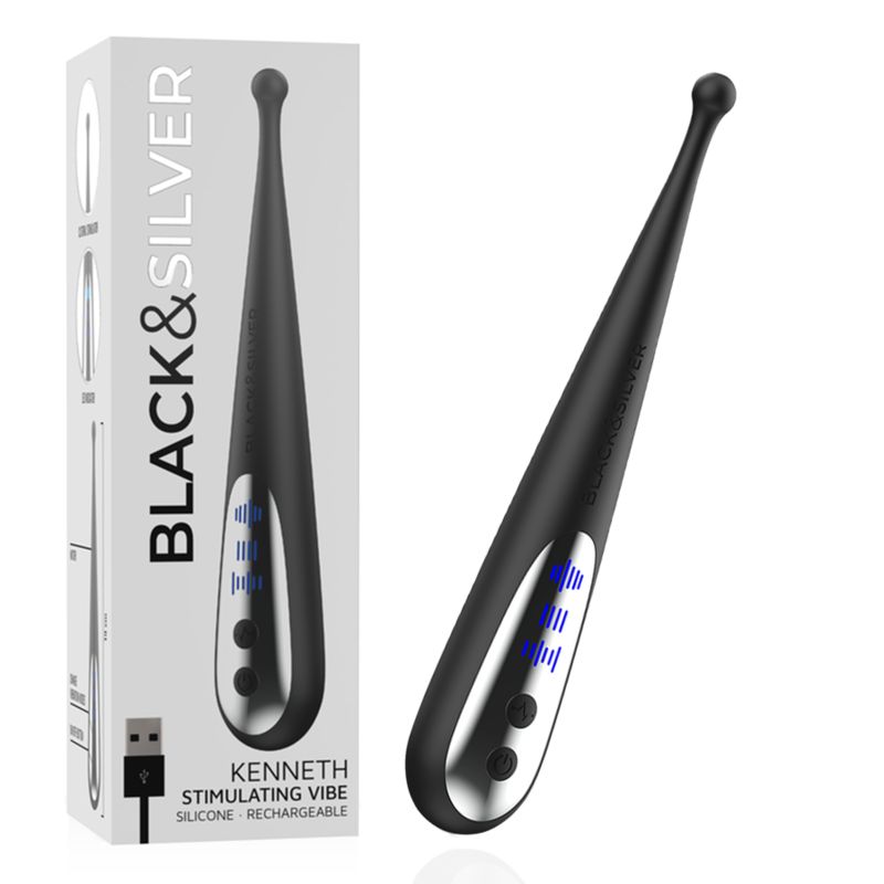 BLACK&amp;SILVER - VIBRA STIMOLANTE KENNETH BLACK&amp;SILVER