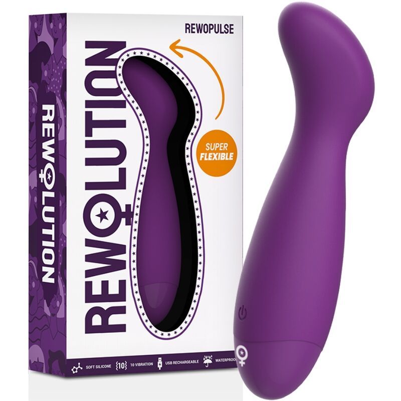 REWOLUTION - REWOPULSE VIBRATORE FLESSIBILE STIMOLATORE DEL PUNTO G REWOLUTION