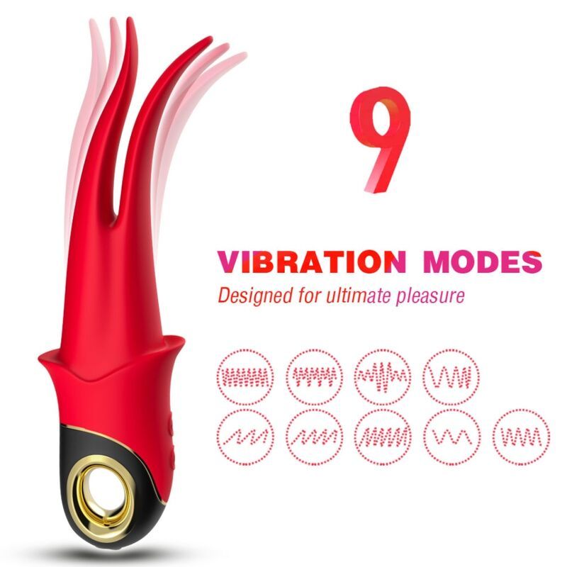 ARMONY - VIBRATORE OMBRA DOPPIA TESTA ROSSO ARMONY VIBRATORS