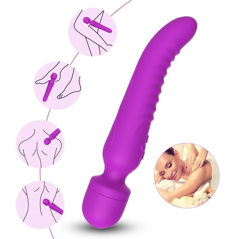 ARMONY - MASSAGGIATORE E VIBRATORE MISSION EFFETTO CALORE VIOLA ARMONY MASSAGERS