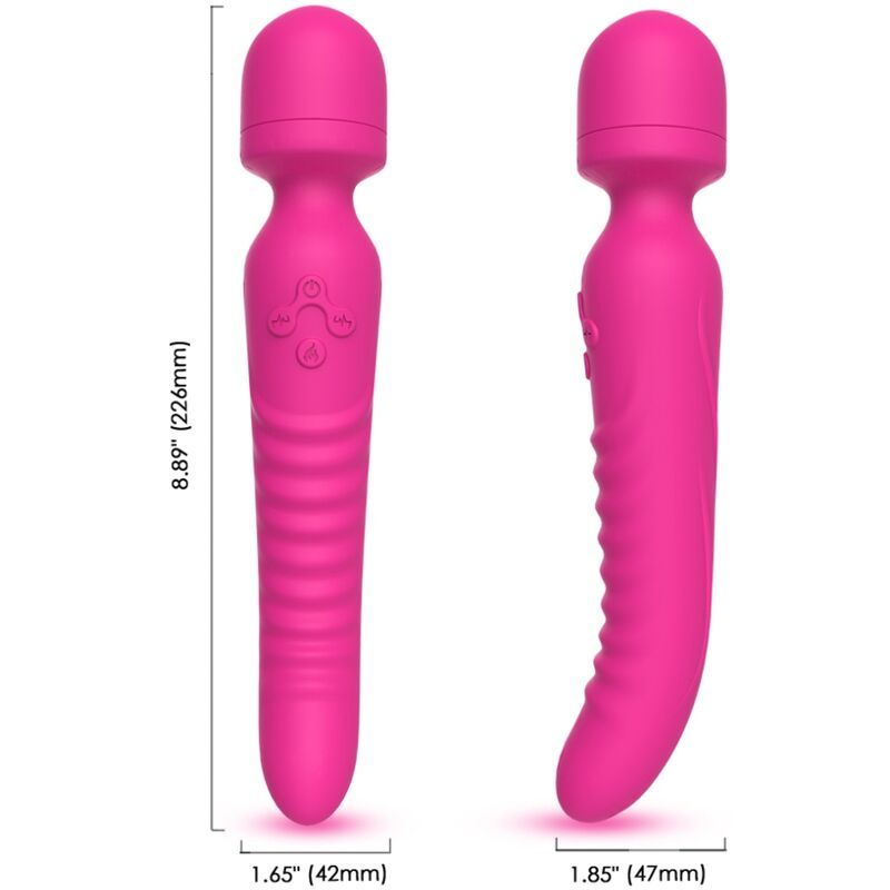 ARMONY - MISSION MASSAGGIATORE E VIBRATORE EFFETTO CALORE FUCSIA ARMONY MASSAGERS