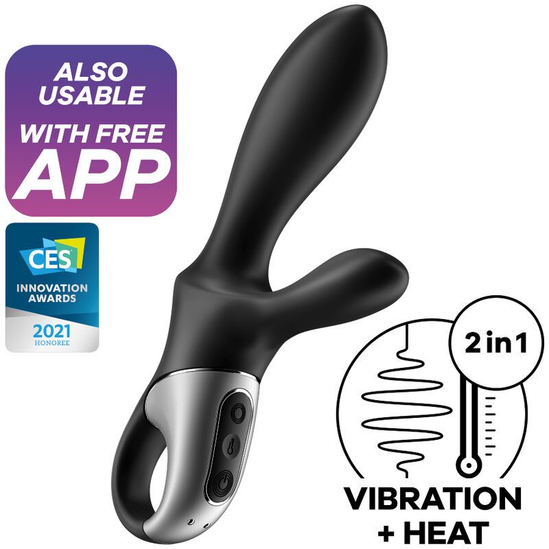 SATISFYER - HEAT CLIMAX+ APP VIBRATORE ANALE NERO SATISFYER CONNECT