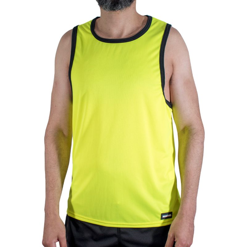 MACHO - CMV001 T-SHIRT DA PALESTRA GIALLA S/M MACHO UNDERWEAR