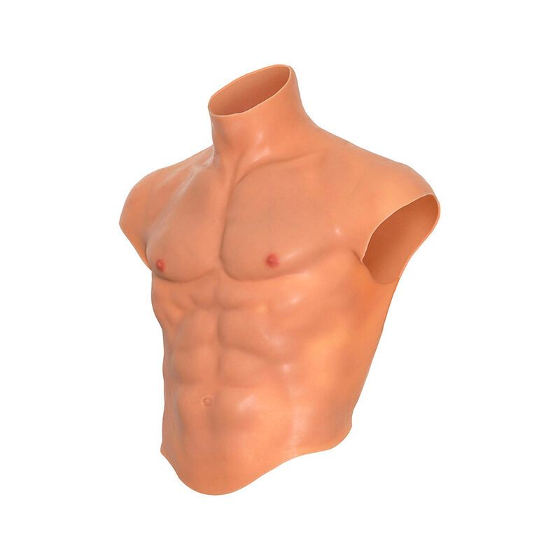 DESIDERIO NASCOSTO - MAGLIETTA ALTER EGO IN SILICONE CON TORSO MASCHILE E ADDOMINALI IN CARNE HIDDEN DESIRE