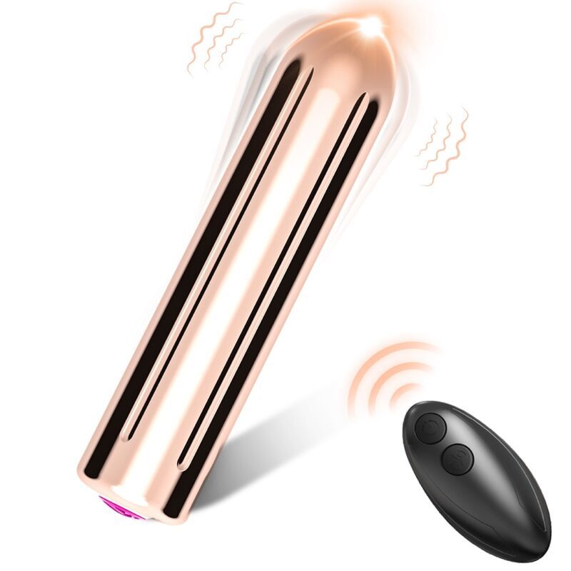 ARMONY - TESTATA VIBRATORE BULLET TELECOMANDO DORATO 2 CM X 8.8 CM ARMONY STIMULATORS