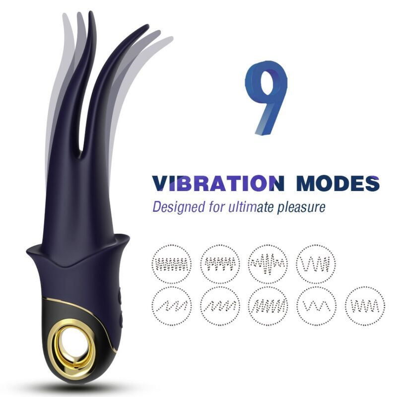 ARMONY - VIBRATORE OMBRA DOPPIA TESTA TEASING BLU ARMONY VIBRATORS