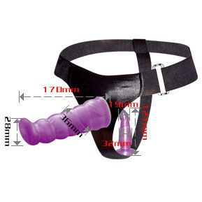 BAILE - PETTORINA ANALE E VAGINALE FEMMINILE LILLA PUNTO G 17 CM BAILE