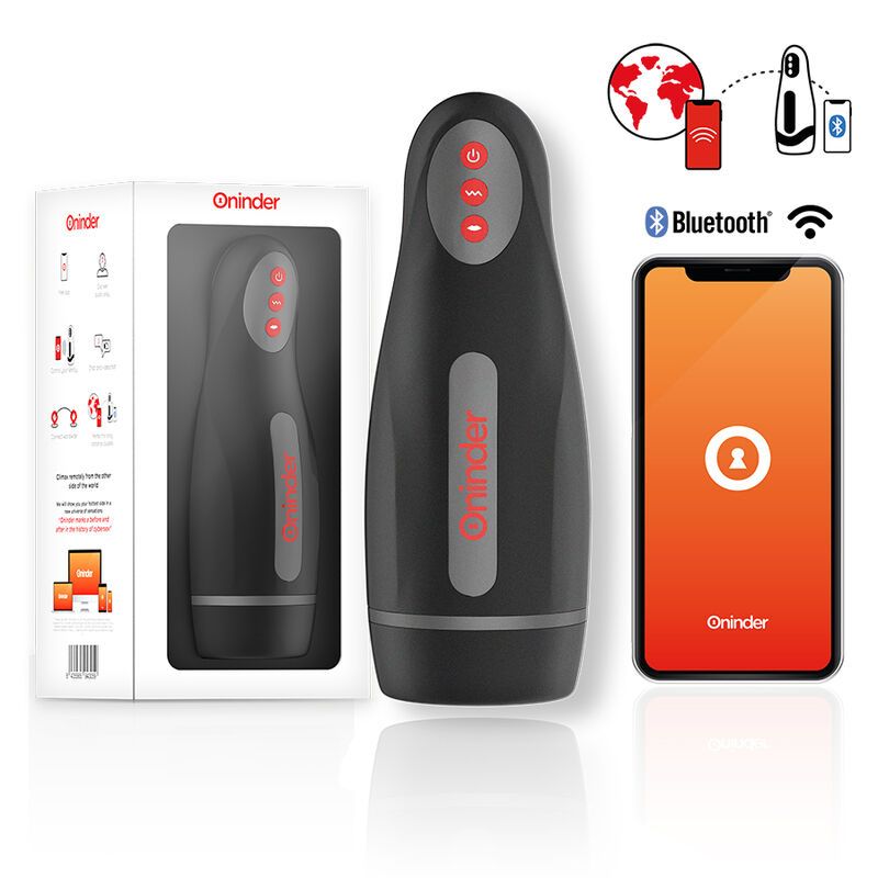 ONINDER - SEOUL MASTURBATORE MASCHILE RICARICABILE 10 VELOCITÀ - APP GRATUITA ONINDER