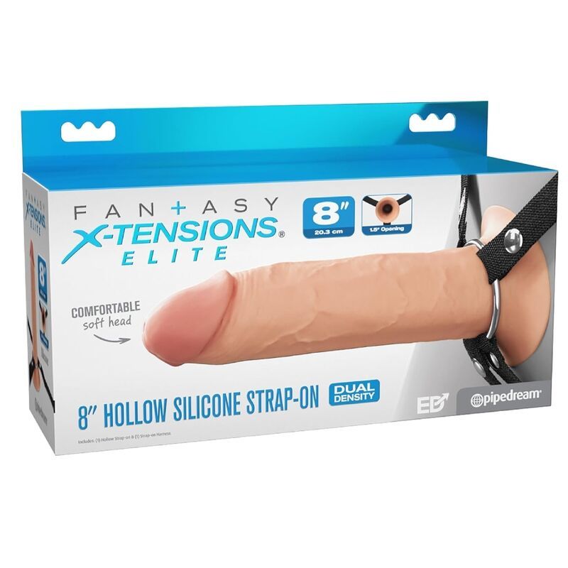 FANTASY X-TENSIONS ELITE - STRAP-ON IN SILICONE CAVO DA 20,3 CM FANTASY X-TENSIONS