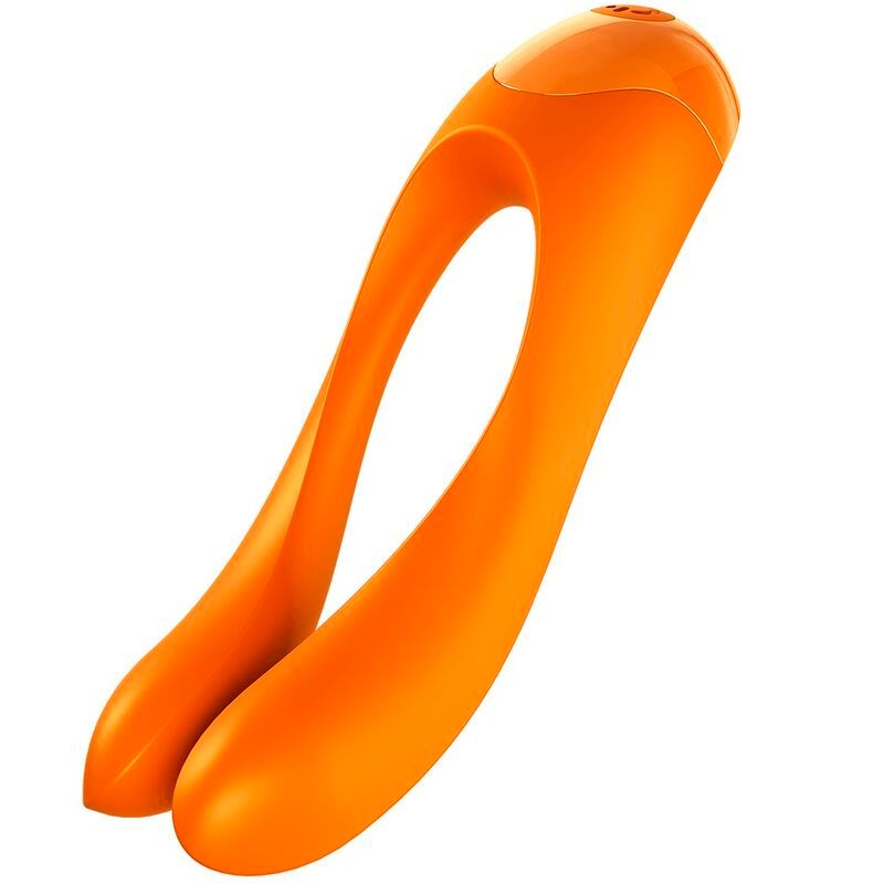SATISFYER - VIBRATORE DA DITO CANDY CANE ARANCIONE SATISFYER VIBRATOR