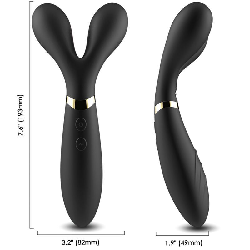 ARMONY - MASSAGGIATORE E VIBRATORE Y-WAND DOPPIA TESTA NERO ARMONY MASSAGERS