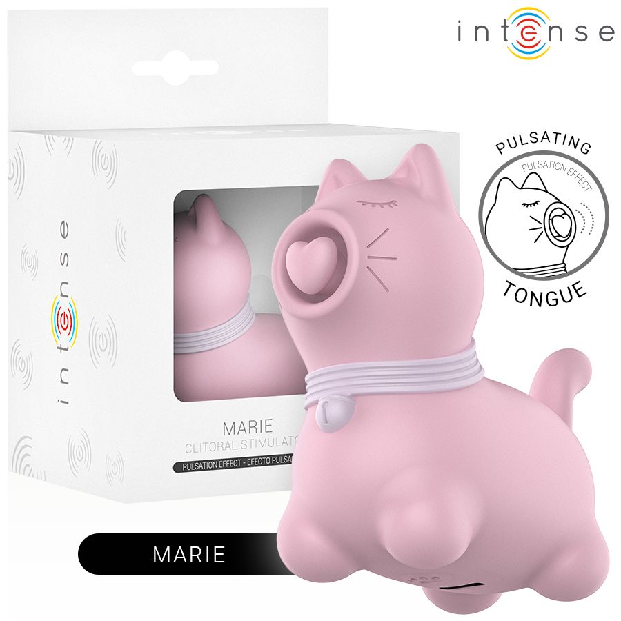 INTENSE - STIMOLATORE DELLA LINGUA CON EFFETTO PULSAZIONE MARIE PINK INTENSE FUN TOYS