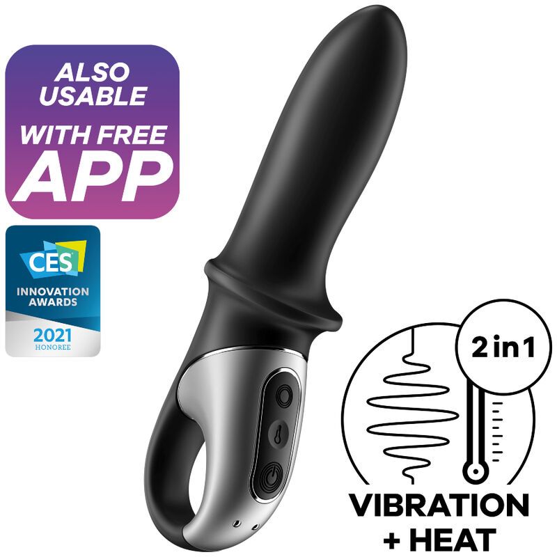 SATISFYER - APP VIBRATORE ANALE HOT PASSION NERO SATISFYER CONNECT