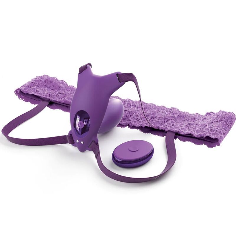 FANTASY FOR HER - PETTORINA G-SPOT BUTTERFLY CON VIBRATORE, RICARICABILE E TELECOMANDO VIOLA FANTASY FOR HER