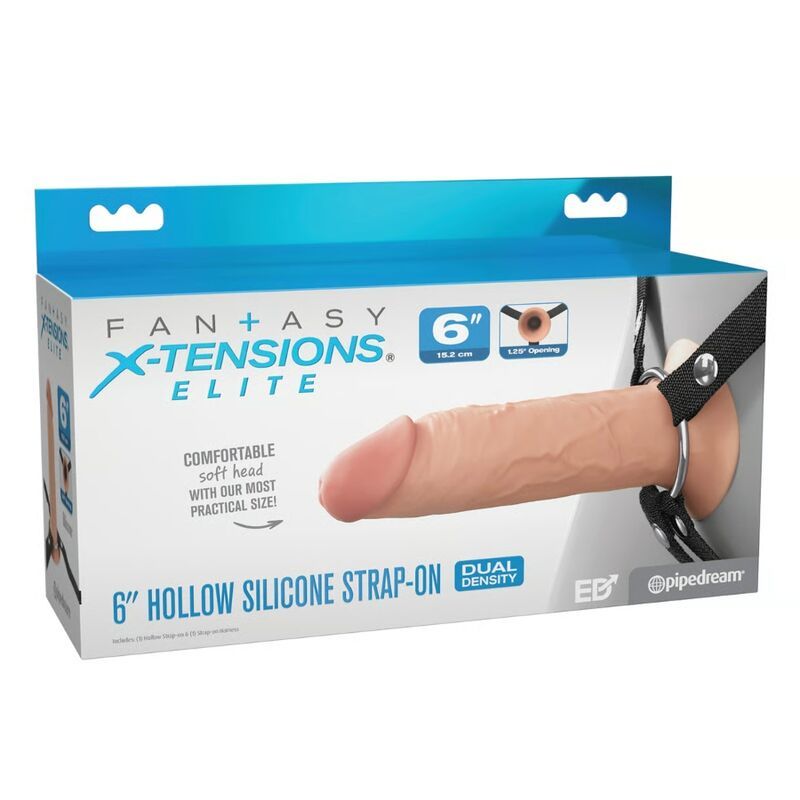 FANTASY X-TENSIONS ELITE - STRAP-ON IN SILICONE CAVO DA 15,2 CM FANTASY X-TENSIONS