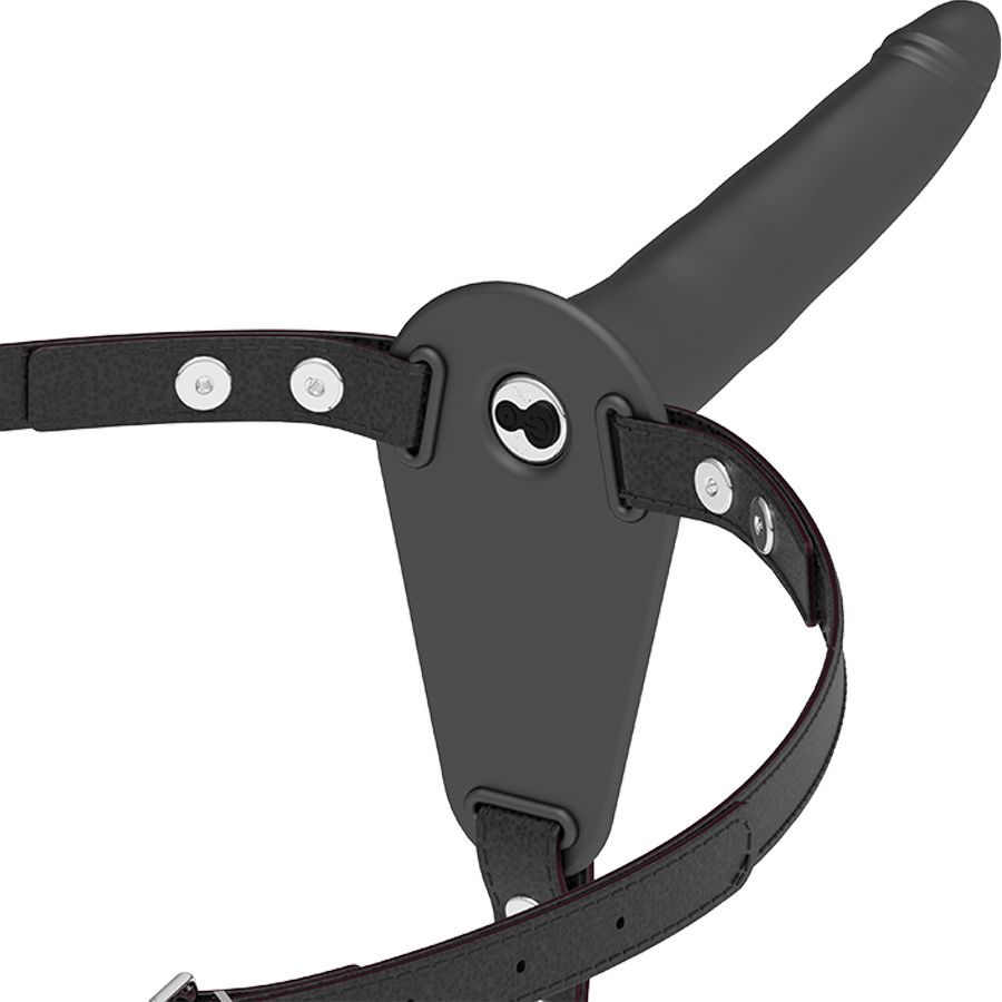 FETISH SUBMISSIVE HARNESS - VIBRATORE IN SILICONE NERO 15 CM FETISH SUBMISSIVE HARNESS