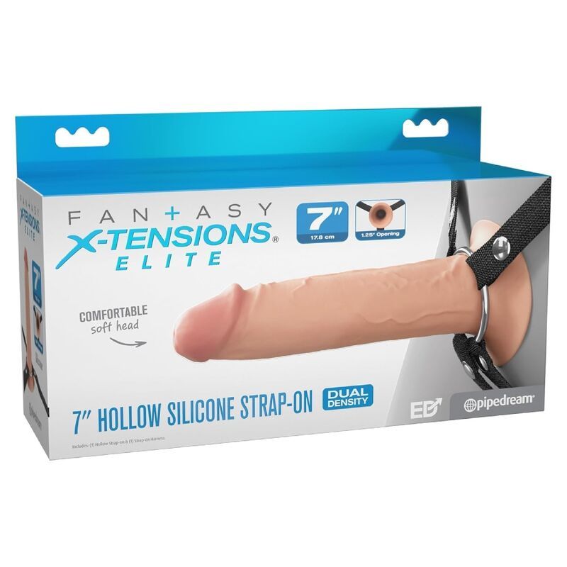 FANTASY X-TENSIONS ELITE - STRAP-ON IN SILICONE CAVO DA 17,8 CM FANTASY X-TENSIONS