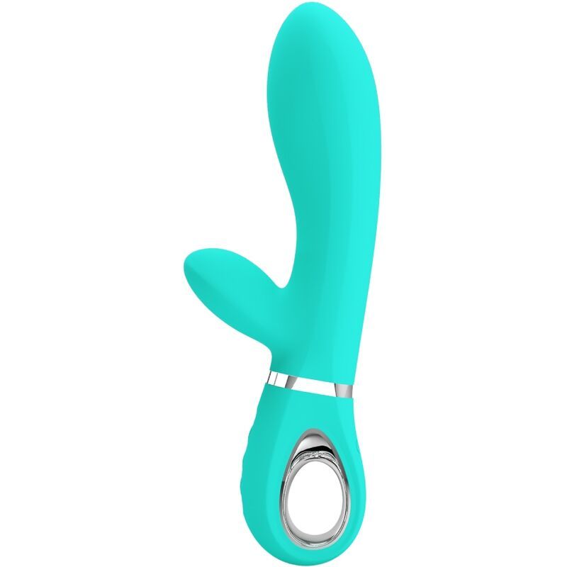 PRETTY LOVE - VIBRATORE MULTIFUNZIONE G-SPOT THOMAS VERDE ACQUA HIGH TECH