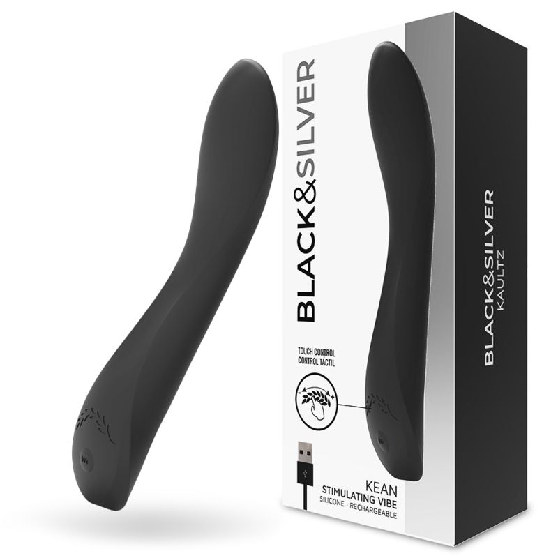 BLACK&amp;SILVER - VIBRATORE KEAN TOUCH CONTROL BLACK&amp;SILVER